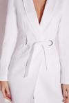 Fall White Blazer Dress Women Clothing