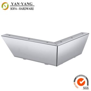 China 70mm high glossy shiny corner furniture leg chrome iron sofa leg SL-115 factory