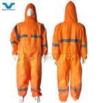 OEM Accepted Nonwoven Dispossable Tyvek Coveralls with Reflective Tape within