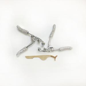 China Stainless Steel Beauty Makeup Tools Sparkling Diamond Eyelash Curler factory