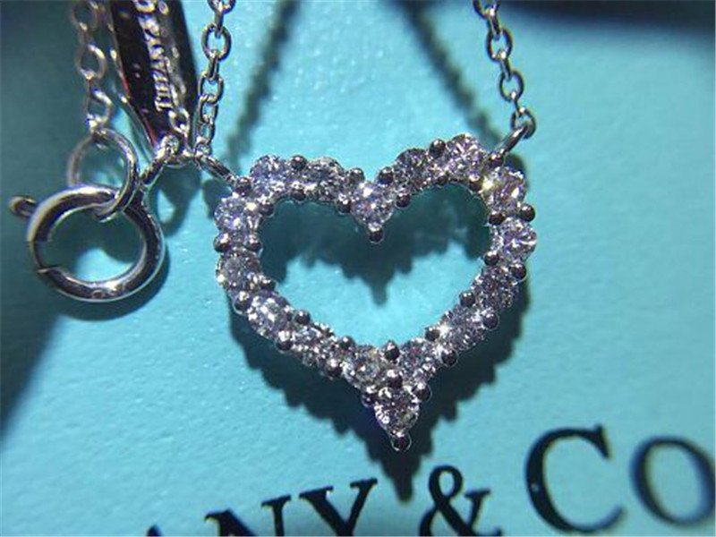 18k gold white gold yellow gold rose gold diamond necklace