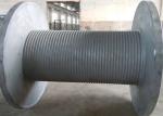 Grey Offshore Winch , Wire Rope Drum Carbon Steel / Aluminium Alloy / Stainless