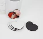 Wholesale Heart Shape 60x54mm Sublimation Blank Fridge Magnet for Household