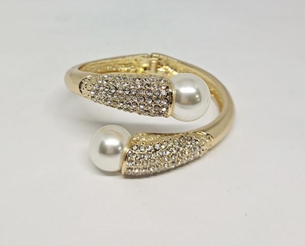Crystal Bracelet Bangle for Women Gold Silver Color Wedding Bracelets & Bangles