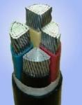 Outdoor Steel Wire Black PVC Insulated Armored Cable 2 AWG Sheathed