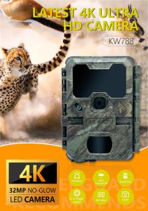China KW788 Trail Camera hunting camera Waterproof 4K 32MP night vision waterproof infrared camera factory
