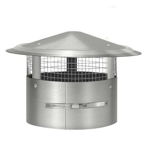 China 8 Inch 200mm Round Fixed Stainless Steel Chimney Cap With Bird Guard factory