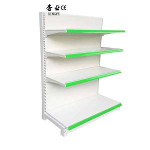 China Factory customized color size Milk white single-sided supermarket shelf 180cm factory
