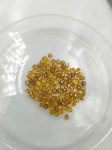 China 3.0 - 3.5mm Flat HPHT Lab Grown Diamonds HPHT Mono Yellow Diamond Stone factory