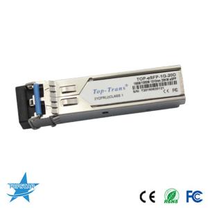 China Esfp 1G SFP Optical Transceiver 20km 1310nm Multimode 3.3V factory