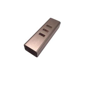 China Color Anodized Square Aluminum Profile , Electronics CNC Aluminium Profile factory