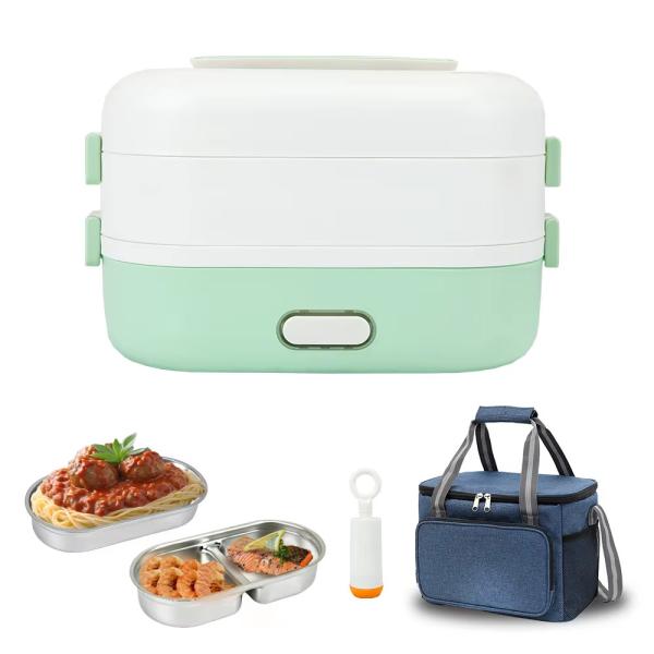 304 Stainless Steel Double Tier Electric Cooker Box 350W Power For Quick Cooking