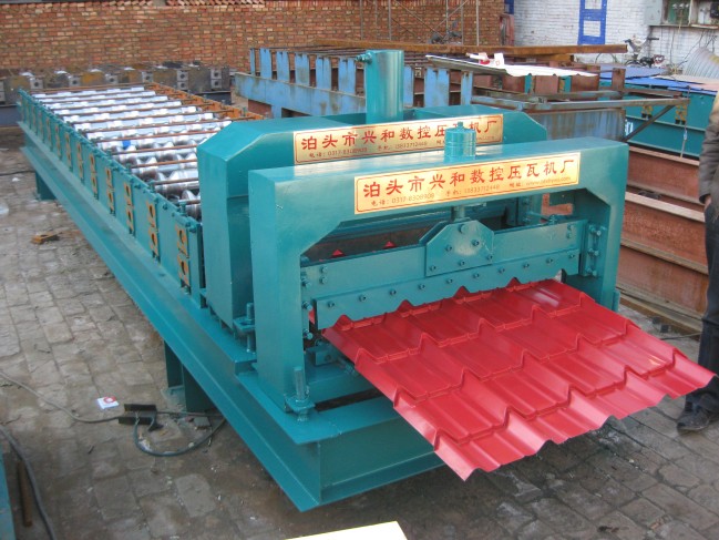 Glazed Roof Tile Roll Forming Construction Machine Tile Machine for Sale