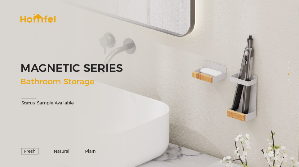 Wall Mounted Bathroom Corner Rack Household Shower Caddy Storage Modern