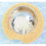 Hand Woven PP Rattan Cat Nest UFO Design Modern Pet Furniture
