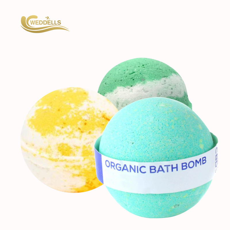 Relaxing Colorful Custom CBD Bath Bomb With Natural Ingredients SLS Free