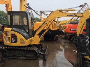China 12V Voltage Used Earth Moving Equipment Komatsu PC55MR With Rubber Track factory