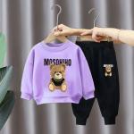 Boys And Girls Children'S Long Sleeve Set Cartoon Pattern