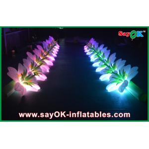 Durable Inflatable Flowers Wedding With Changing Led Lights Custom Design