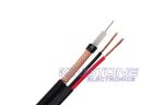23 AWG BC RG59 B/U CCTV Coaxial Cable , 24 × 0.20mm CCA Power Siamese Cable