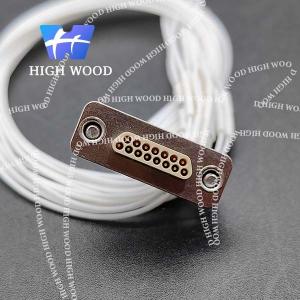 China J30JB SERIES glass sintered gas sealed rectangular electrical connector, J30JB-15TJL-Q9 factory