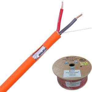 China ExactCables UL1424 Bare Copper Wire 1.5mm 2 Core Shield Fire Cable Fire Rated Cable factory
