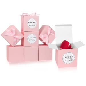 China Food Custom Foldable Kraft Paper Wedding Thank You Gift Box with Glossy Lamination factory