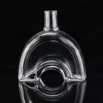 Industrial 700ml Glass Bottle for Beverage Industry in Thumb Shape