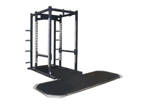 China 3.5mm Commercial Grade Gym Equipment Weightlifting Squat Rack With Platform factory