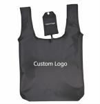 Customized Fold Away Grocery Bag Polyester Strawberry Folding Bag Environmental