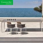 Modern Hotel Patio Teak Rattan Chair Contemporary Design with Waterproof Outdoor