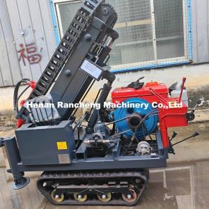 China 4 Hydraulic Legs 30m Deep Solar Pile Driver Equipment With 25HP Diesel Engine factory