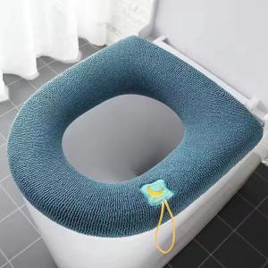 China Detachable Toilet Seat Warmer Cover Washable Zipper Closure Type ODM factory