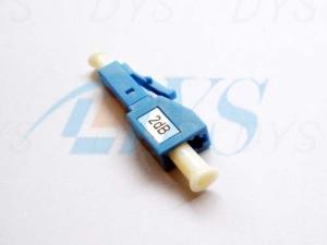 China LC 2 dB Blue Fiber Optic Attenuator Environmental Stable With 1240nm - 1620nm Wavelength factory