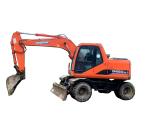 15 Ton Dh150w-7 Doosan Wheel Excavator With 0.75m3 Bucket Capacity
