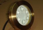 DMX512 Brass 2700K 6W RGB Led Underwater Pool Lights