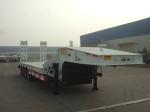 80ton low-bed trailer price China semi trailer factory low loader semi trailer