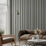 Grey Living Room Marble Effect 10mm Pvc Wall Panels