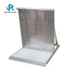 Portable Mojo Outdoor Crowd Control Barrier / Fence Folding Metal Material