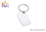 4mm Thickness Free Engraving SS304 Custom Shaped Keychains