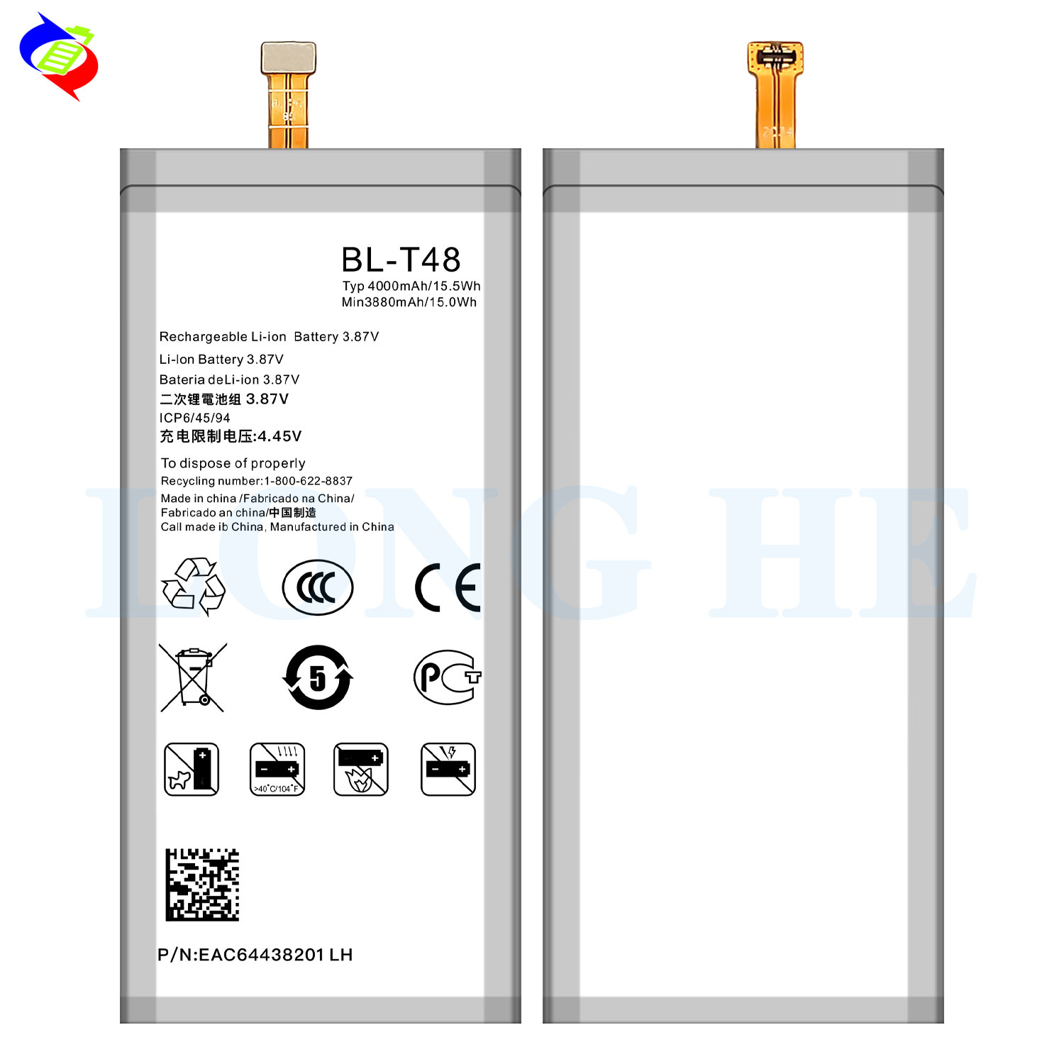 High Capacity and BL-T48 Battery 4000mAh for LG STYLO 6 LM-Q730MM Mobile Phone Bateria