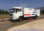 Kingrun Broom Road Sweeper Truck With Brushes And High Pressure Water 8CBM