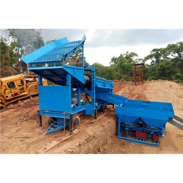 High quality Trommel type Alluvial Gold Mining Screening Plant With Drum Screen And Grill For Gold Washing