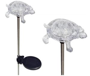 China 1.8 Inches 1.20 Volt Turtle LED Solar Garden Stake Lights factory