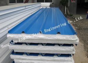 China Light Weight Construction EPS Sandwich Panels Roofing For Cold Room factory