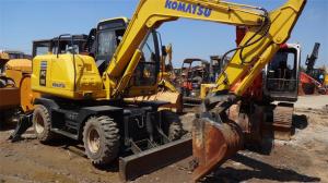 China used mini wheel excavator,pc100-7 used mini excavator Japan Original factory