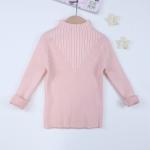 Autumn Winter Girls' Pullover Sweater Girls' Mock rib Collar Clothes Children's