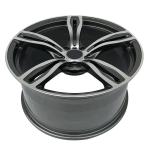5 Split Spoke Replica BMW Black Rims 20 Inch 5X120 Wheels 17 18 19 Inch ET35