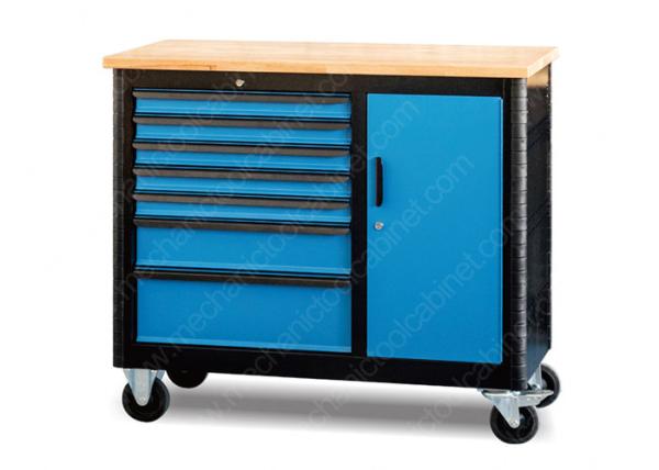 Metal Industrial Mobile Workstation 6 Drawer Superior 5 Inch Wheel 1100*510*829