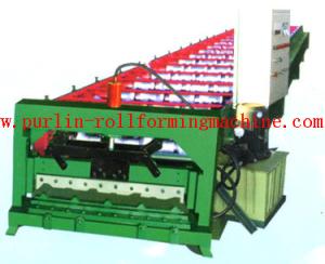 China Automatic Rock Wood / EPS Sandwich Panel Roll Forming Machine , Roof Tile Production Line factory